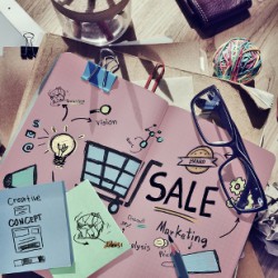 Sale Marketing Analysis Price Tag Branding Vision Share Concept