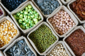 Collection of grain cereal seed bean agriculture product of Asia countries is healthy food nutrition eating and fibre food